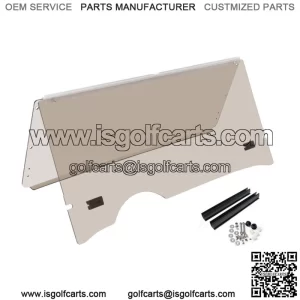 Windshield Folding Tinted, Impact Resistant Polycarbonate For EZGO RXV Golf Cart