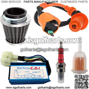 High Performance Racing 6 Pin AC CDI Ignition Coil Spark Plug A7TC for GY6 50cc 125cc 150cc 4-stroke Engines Scooter ATV Go Kart Moped Quad Pit Dirt Bike Cart