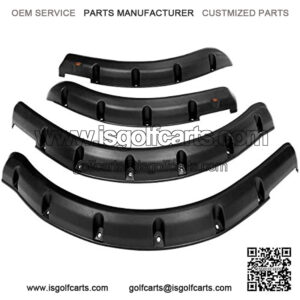 Golf Cart Front Rear Fender Flares for Club Car DS 1993-up, with Metal Hardware, Set of 4