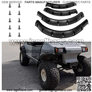 Golf Cart Standard Fender Flares Front and Rear for DS 1994-Up Golf Carts with Metal Hardware (Set of 4)