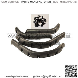 4X EZGO Fender Flares W/ Self Taping Screws For TXT 96-13 36 Volt Golf Cart