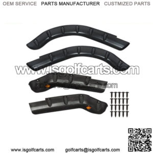 Golf Cart Standard Fender Flares Front and Rear (Set of 4pcs)For EZGO TXT Model