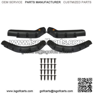 for EZGO TXT Model(Set of 4pcs) Golf Cart Standard Fender Flares Front and Rear