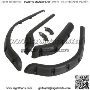 4PCS EZGO TXT Fender Flares Fit 1996-2013 Golf Cart W/ Black Screws