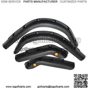 EZGO TXT 1995-2013 Golf Cart Fender Flares with Running Lights - Set of 4pcs (Front and Rear)