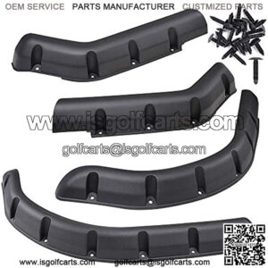 Golf Cart Standard Fender Front & Rear Compatible with EZGO TXT 1998-2013 Gas/Electric Carts with Mounting Hardware
