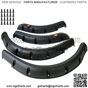 Golf Cart Club Car DS Front and Rear Fender Flares 4PCS for Club Car DS 1994-UP Gas/Electric Golf Carts with Metal Hardware