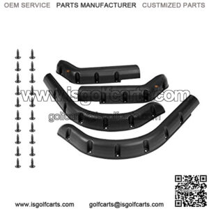 Golf Cart Fender Flares for EZGO TXT| Club Car Precedent| Yamaha G22| EZGO RXV| Club Car DS| Yamaha Drive G29 - Set of 4 (Front and Rear)
