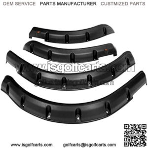 Golf Cart Front Rear Fender Flares for Club Car DS 1993-up, with Metal Hardware, Set of 4