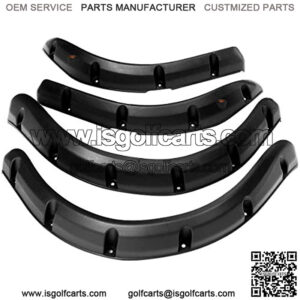 Front Rear Fender Flares for Club Car Precedent Golf Cart, with Metal Hardware, Set of 4