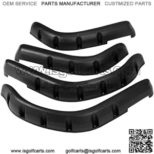 Golf Cart Front Rear Fender Flares for Yamaha G14, G16, G19, G22, with Metal Hardware, Set of 4