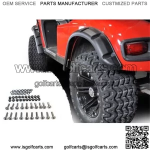 EZGO TXT FENDER FLARES W/ STAINLESS STEEL HARDWARE FOR 96-13 36V GOLF CART