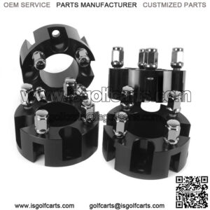 2 inch Golf Cart Wheel Spacers for EZGO Club Car Yamaha 4 Pack, Black