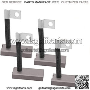 Golf Cart Starter Generator Brushes Set Motor Brushes for EZGO Gas (1978-up), Club Car Gas (1984-up), Yamaha Gas (G1-G29), Replaces OEM # 26658G01, 30443-77, JF2-81111-00-00