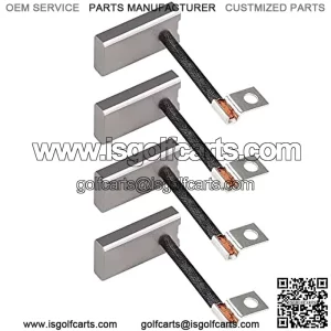 Golf Cart Starter Generator Brush Kit for EZGO, Club Car, Yamaha, OEM# 81-81200 26658-G01 101869302 JF2-81111-00-00 JF2-H1111-00-00, Set of 4
