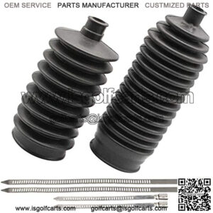 Steering Bellows with Stainless Steel Cable Tie Fits Club Car DS Gas and Electric Passenger Side,Driver Side 1013035 101880001