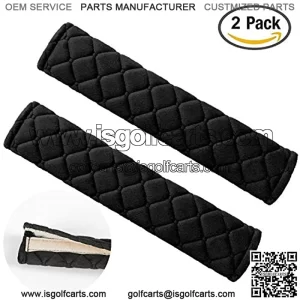 Universal Car Seat Belt Pads Cover,Seat Belt Shoulder Strap Covers Harness Pad for Car/Bag,Soft Comfort Helps Protect You Neck and Shoulder from The Seat Belt Rubbing(2-Pack)