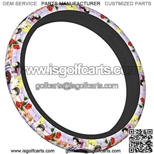 Ouran High School Host Club Steering Wheel Cover,car SUV Steering Wheel Protector,Suitable for Most Vehicles, from Cars to SUVs and ATVs to Trucks. Steering Wheel Protector for Women Men,Girls,Boys.