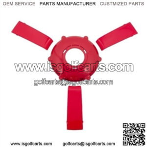 Giazza Golf Cart Steering Wheel Colored Insert Set - Red