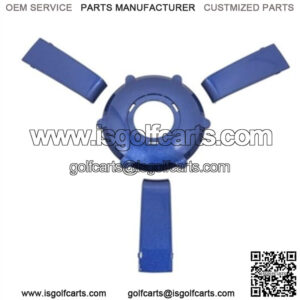 Giazza Golf Cart Steering Wheel Colored Insert Set - Blue