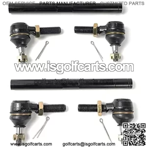 Juego de 2 barras de acoplamiento de direcci??n y eje para carrito de golf, repuesto # 70074-G01 70074-G02 para carrito de golf EZGO TXT Medalist 1994-2000