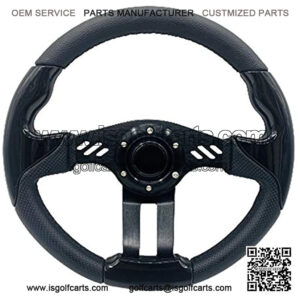 12.5 Inch Golf Cart Steering Wheel Carbon Fiber For Golf Cart & Precedent