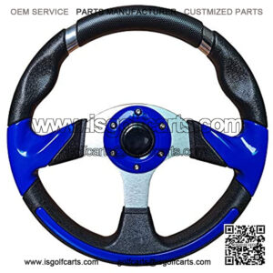 Golf Cart Steering Wheel or Steering Wheel Adapter for Most Golf Carts Use Club Car Yamaha (13.7 inches)
