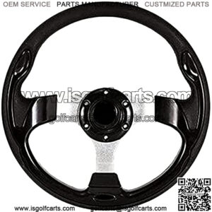 Golf Cart Steering Wheel 13.7" Universal Pattern For Club Car DS & Precedent, RXV & TXT and Yamaha