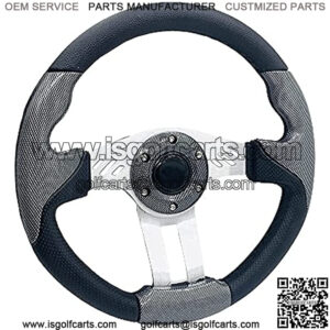 12.5 inch Golf Cart Steering Wheel For Club Car DS and Precedent Yamaha Golf Cart Steering Wheel