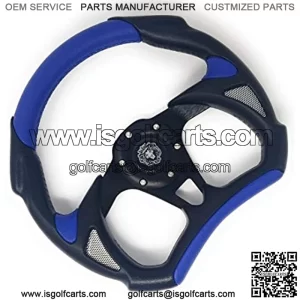 Fits Club Car Precedent Steering Wheel Golf Cart W/ Billet Polished Adapter 3 Spoke"