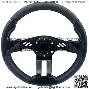 12.5 Inch Golf Cart Steering Wheel Carbon Fiber For Golf Cart Club Car DS & Precedent, EZGO TXT/RXV Yamaha (5115F)