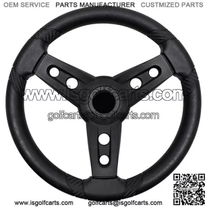 Club Car DS Steering Wheel, Black, 84+ Up