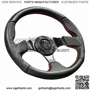 Red 13" Golf Cart Steering Wheel