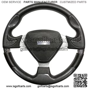Carbon Fiber Grip/Brushed Aluminum Steering Wheel