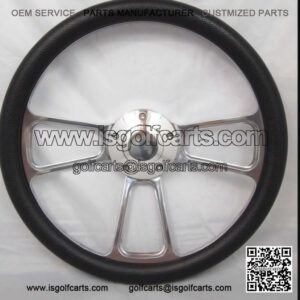 1984 & UP CLUB CAR DS BILLET steering wheel golf cart W/ Adapter 3 spoke