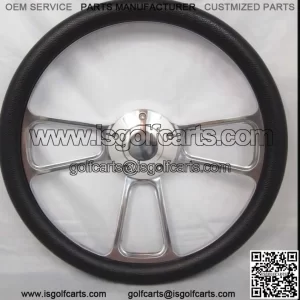 1984 & UP CLUB CAR DS BILLET steering wheel golf cart W/ Adapter 3 spoke