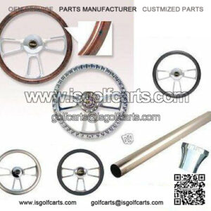 Club Car Golf Cart Billet GT-4 Steering Wheel Combo Set