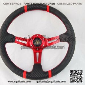 CLUB CAR PRECEDENT steering wheel golf cart W/ billet polished Adapter 3 spoke"