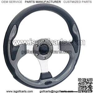 Universal 12.5?? Golf Cart Steering Wheel for Golf Cart Club Car Yamaha 320mm EZGO Steering Wheel Fit Club Car DS and Precedent