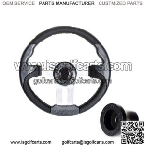 Golf Cart Steering Wheel with Adapter Fit Club Car DS Cart Parts Accessories