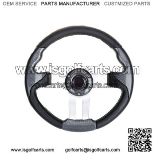 12.5 inch Golf Cart Steering Wheel For Ezgo/Yamaha/Club CAR Carbon Fiber
