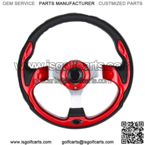 RED Golf Cart Steering Wheel for EZGO Yamaha Club Car Part Accessories