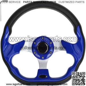 Golf Cart Steering Wheel For EZGO TXT RXV Club Car DS Yamaha Blue Hot US