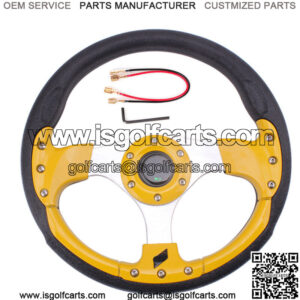 12.5 inch Golf Cart Steering Wheel For EZGO Club Yamaha Cart Parts Accessories