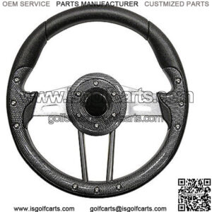 Golf Cart Steering Wheel- Carbon Fiber 13" Diameter