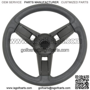 Italia Giazza Black Golf Cart Steering Wheel For All Club Car Precedent