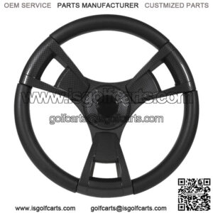 Italia Model 13 Carbon Fiber Golf Cart Steering Wheel For EZGO Golf Carts