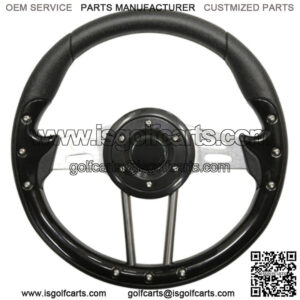 Aviator 4 Golf Cart Steering Wheel (Black)
