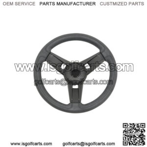 Italia Giazza Black Golf Cart Steering Wheel For EZGO
