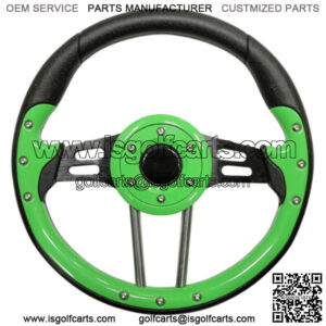 Aviator 4 Golf Cart Steering Wheel (Lime Green)